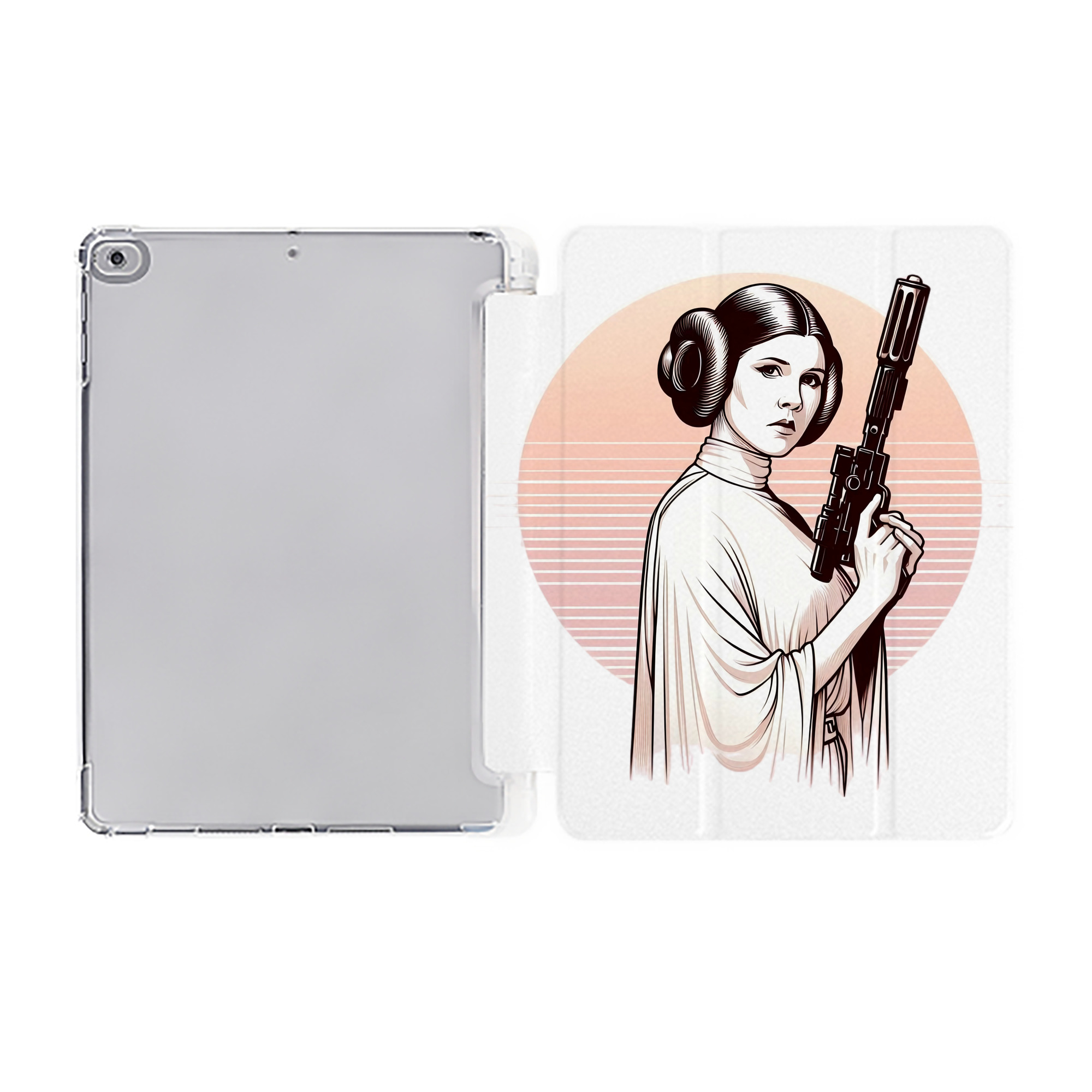 （画像用） スター・ウォーズ Star Wars IPad ケース ペン収納付き 三つ折りスタンド PUレザー×シリコン 対応機種9.5/10.5/10.9インチ